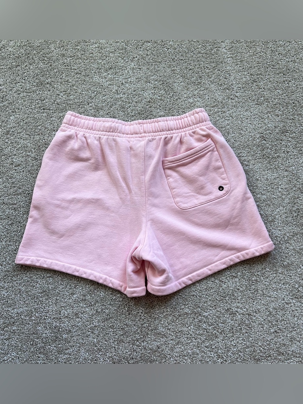 Nike Club Fleece Womens Pink Sweat Shorts Size M French Terry Drawstring - Picture 8 of 9